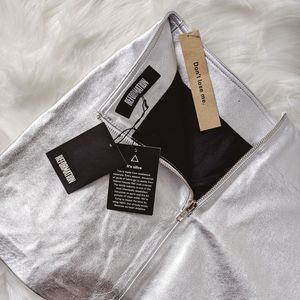 NWT Reformation Mercury Leather Mini Skirt SZ 2